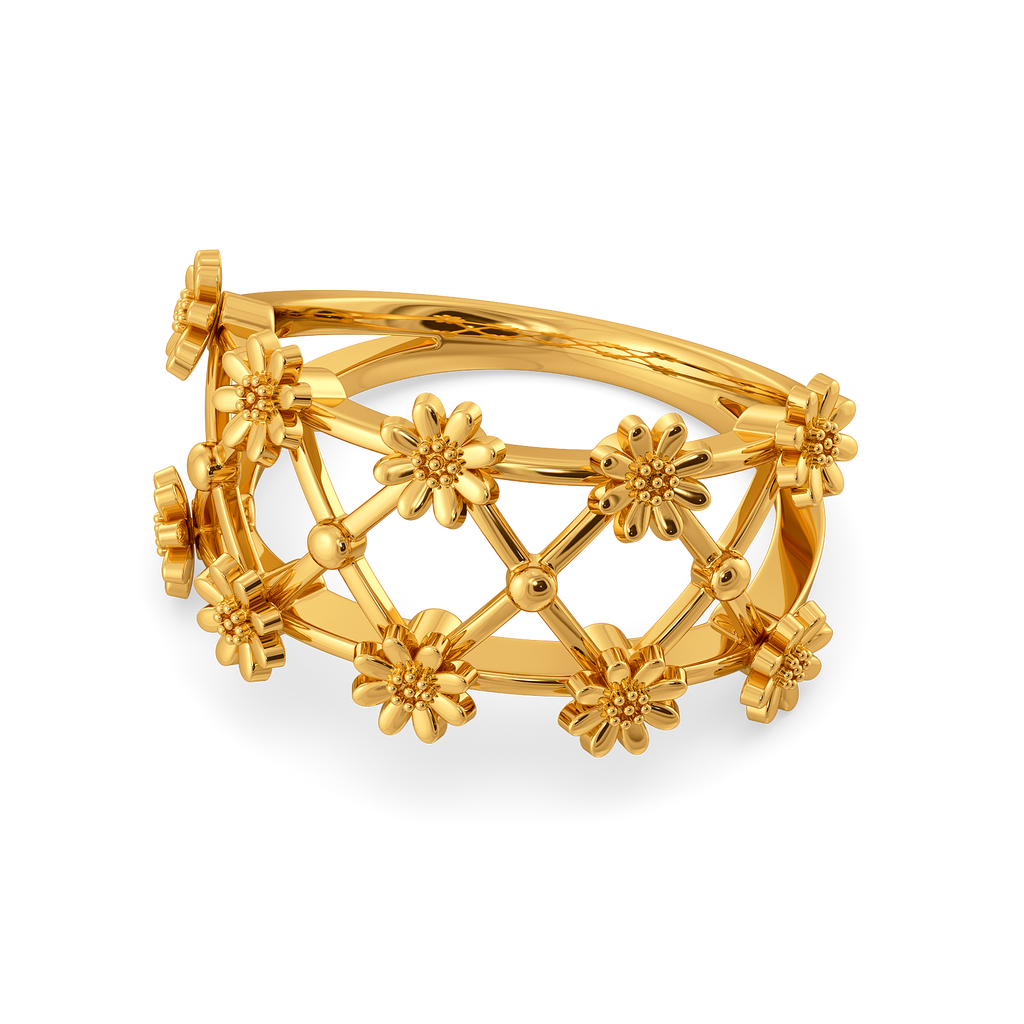 Lace Charm Gold Rings alternate view 2