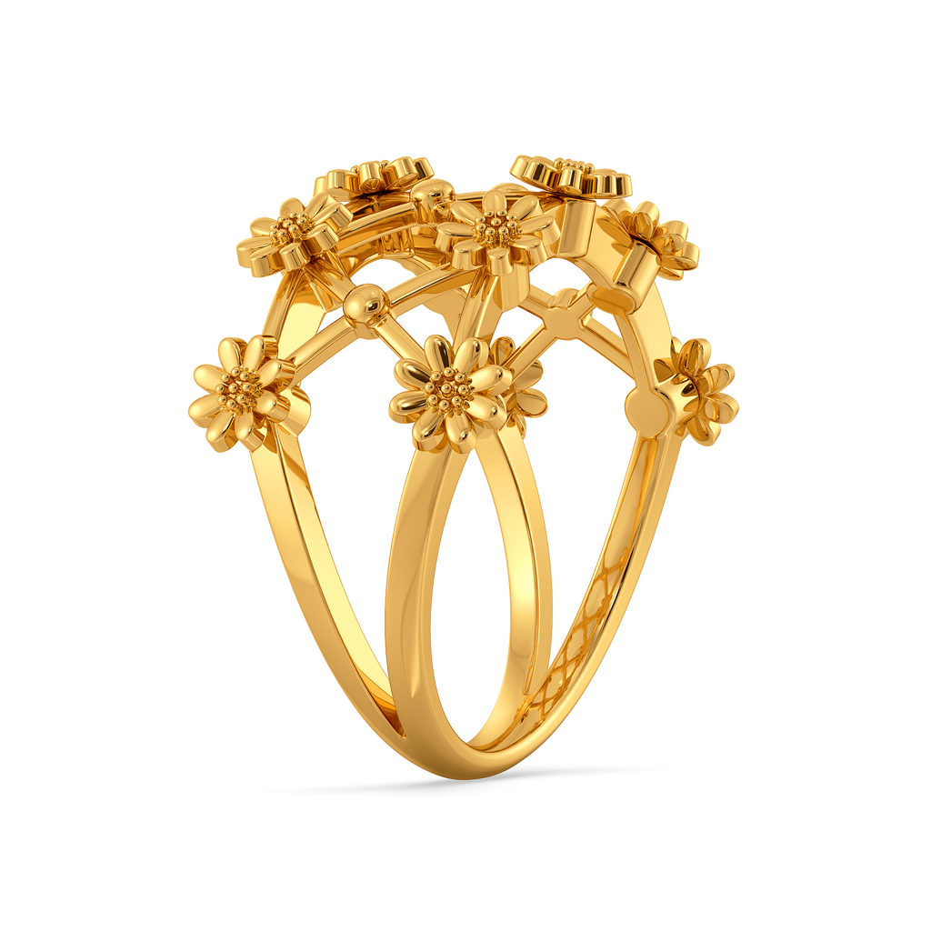 Lace Charm Gold Rings image
