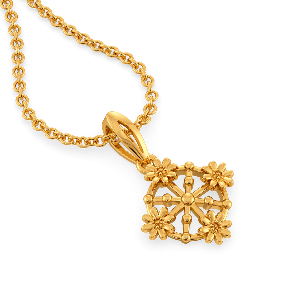 Lace Charm Gold Pendants