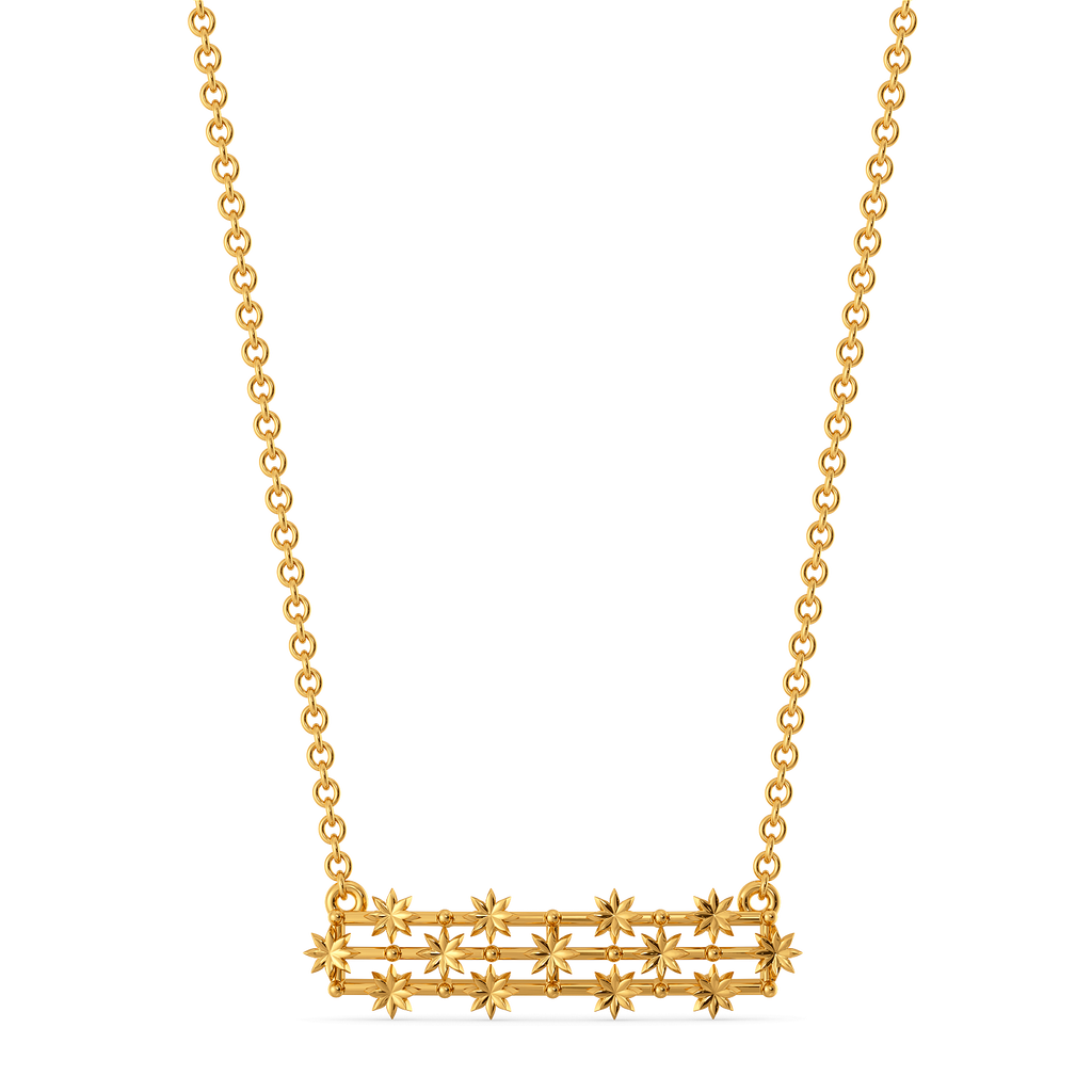 Laced With Elegance Gold Necklaces