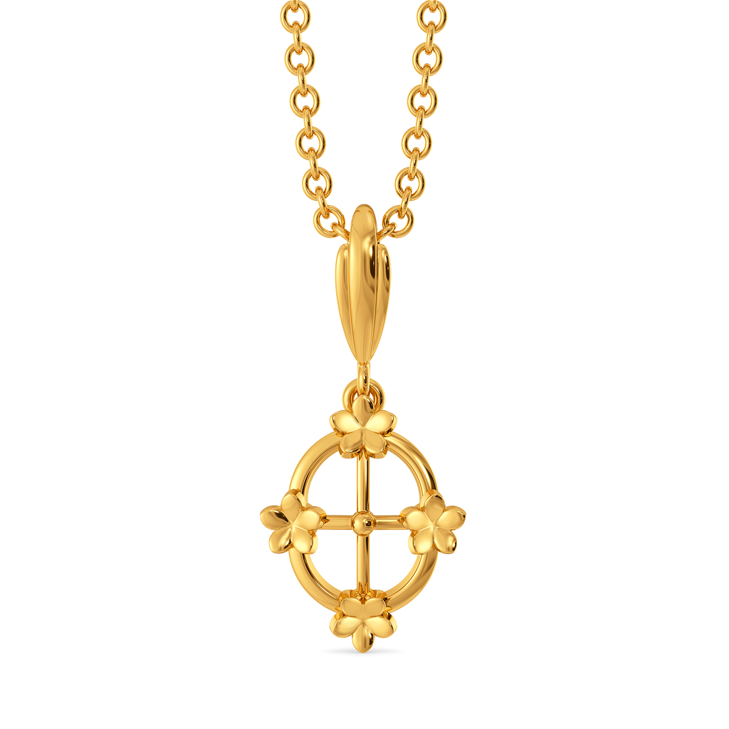 Laced With Elegance Gold Pendants
