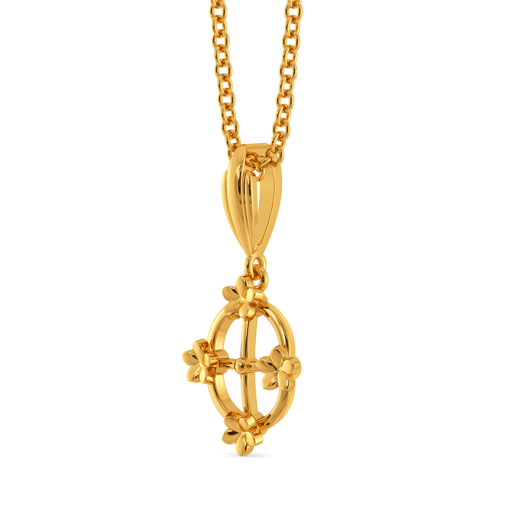 Laced With Elegance Gold Pendants