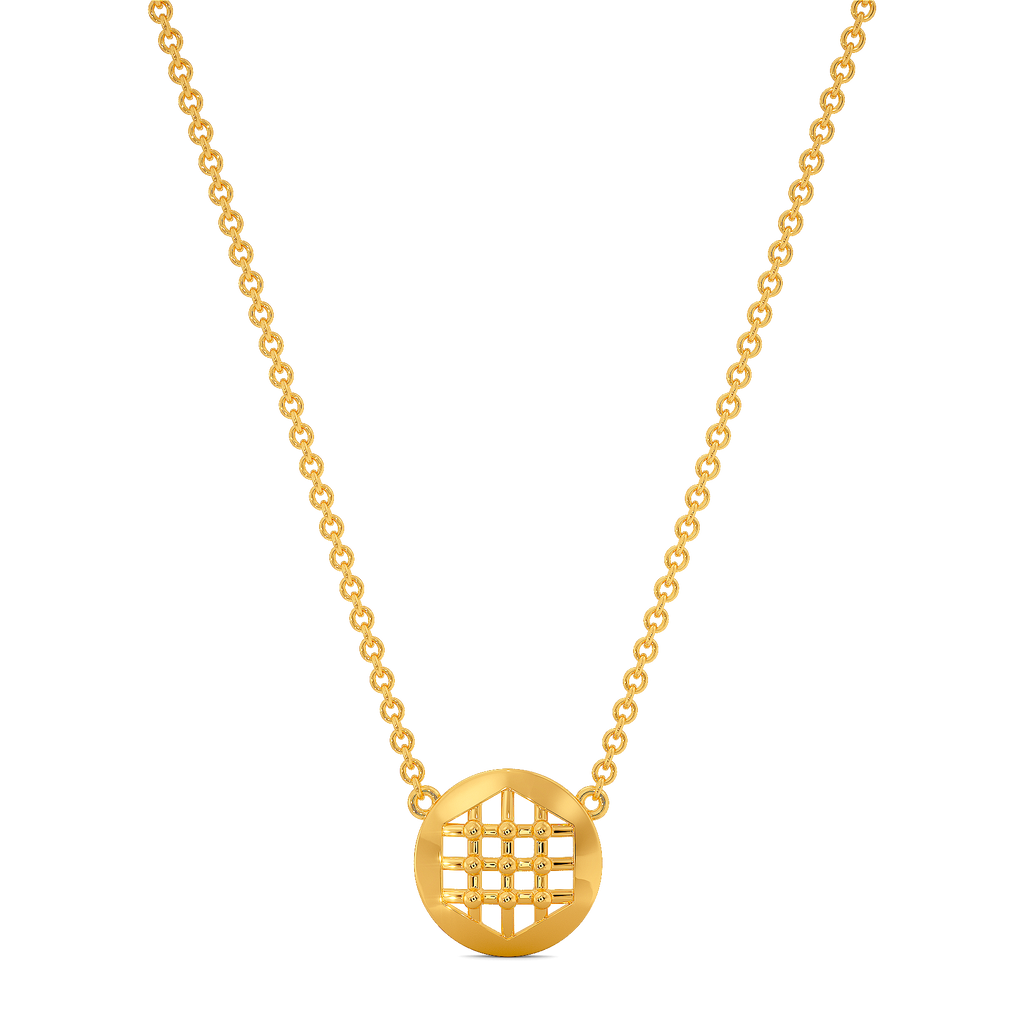 Plaid Perfect Gold Necklaces