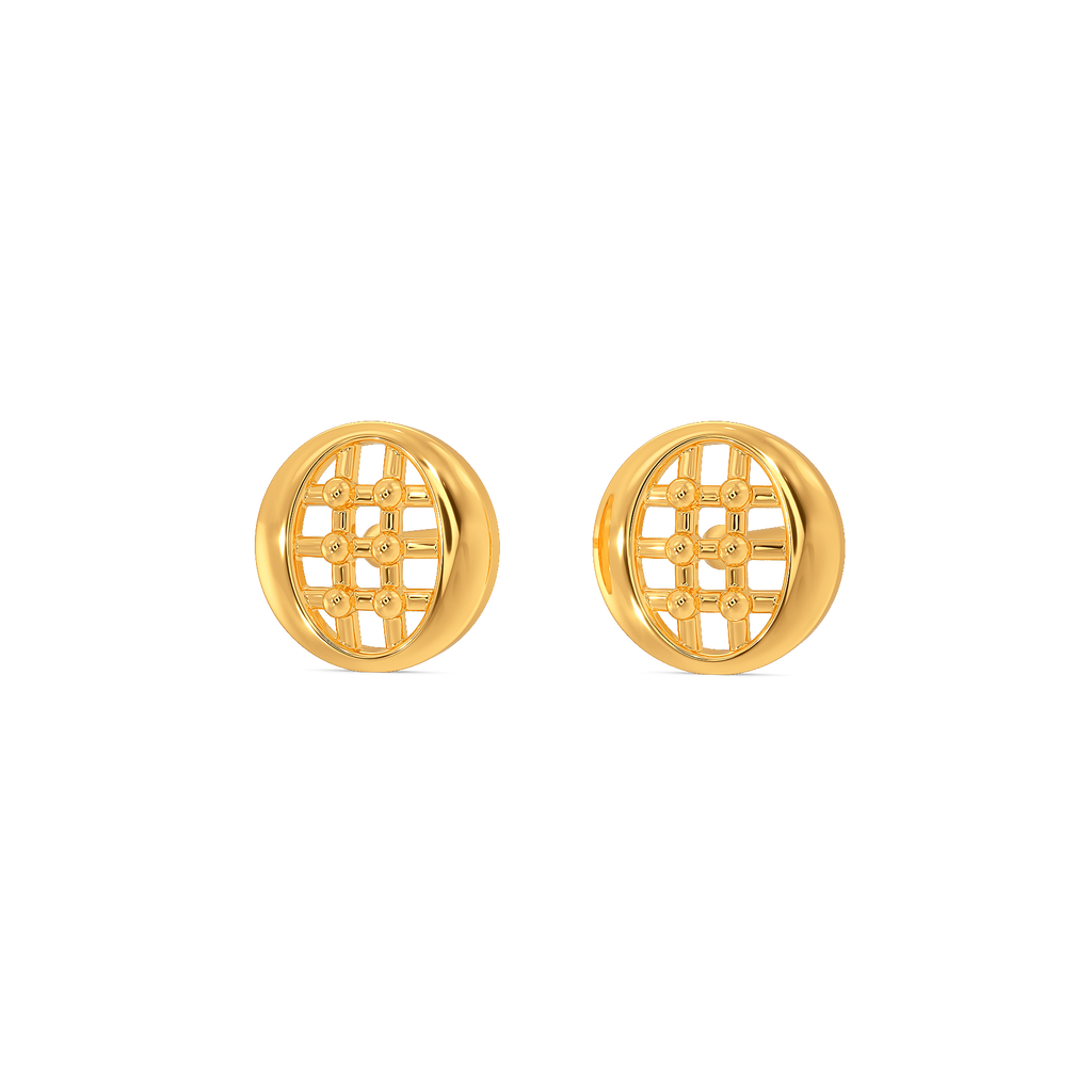 Plaid Perfect Gold Earrings