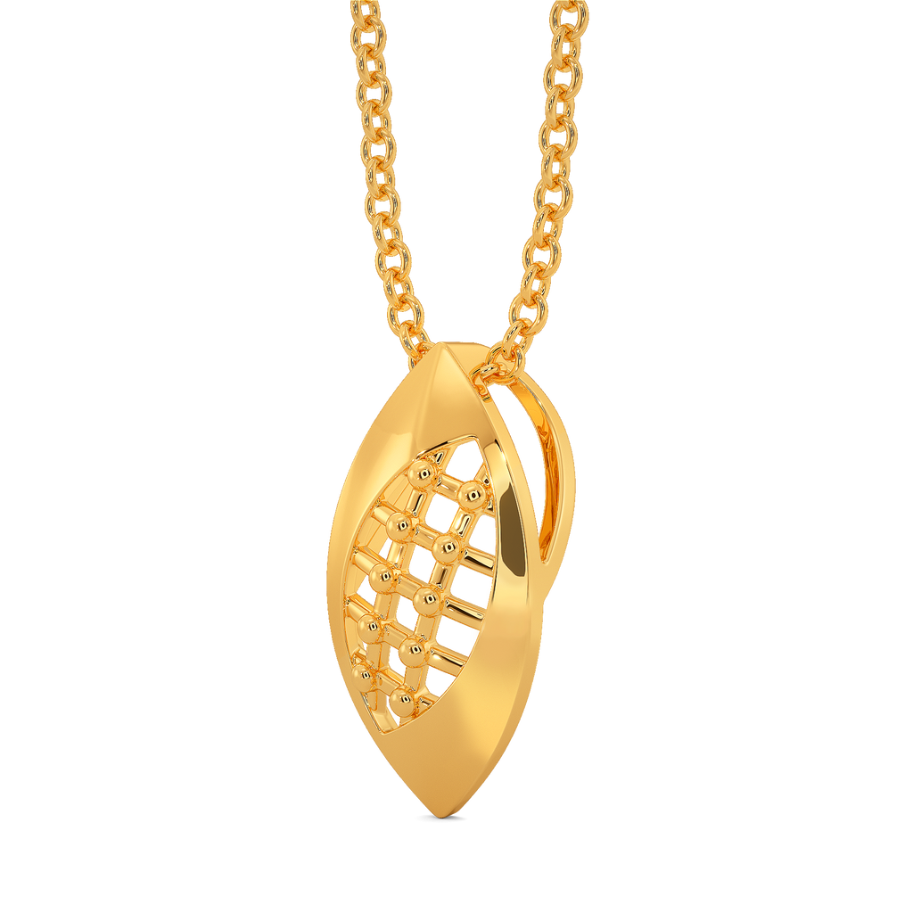 Mad over Plaid Gold Pendants