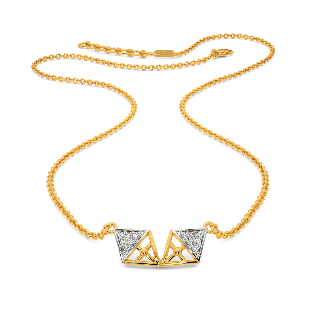 Plaid Soul Diamond Necklaces