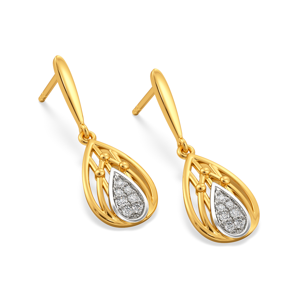 Wrapped in Plaid Diamond Earrings