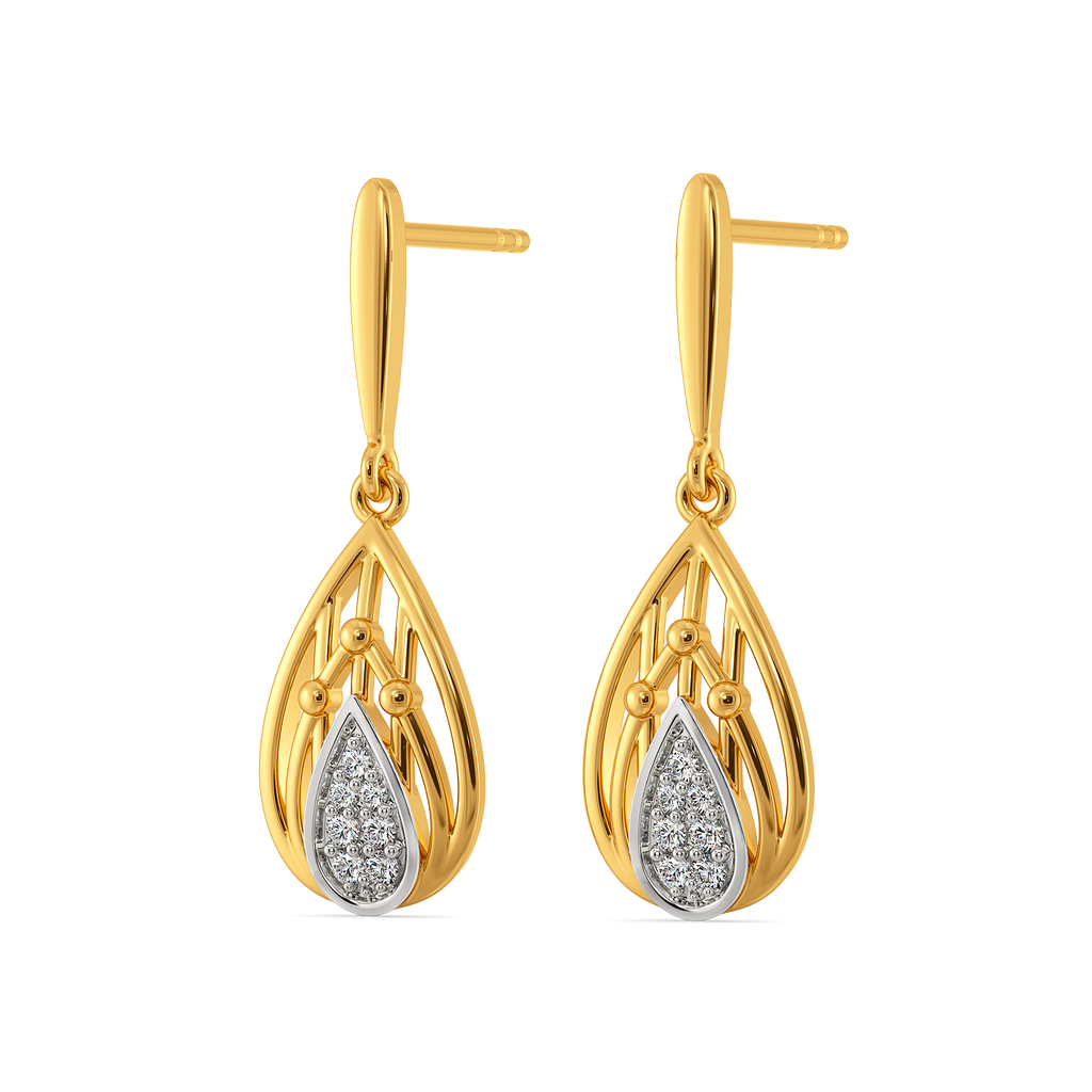 Wrapped in Plaid Diamond Earrings