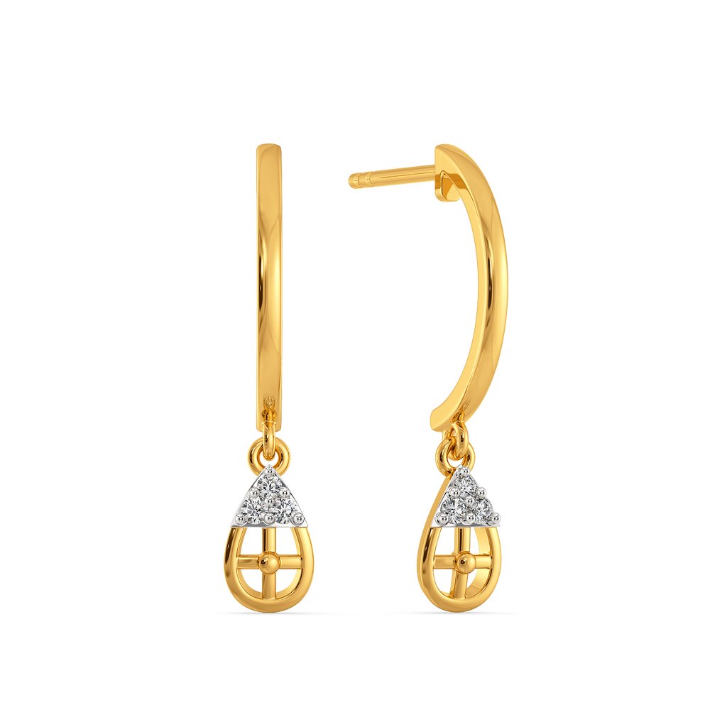 Wrapped in Plaid Diamond Earrings