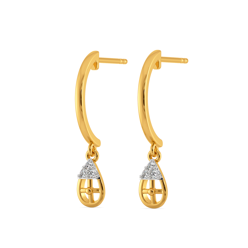 Wrapped in Plaid Diamond Earrings