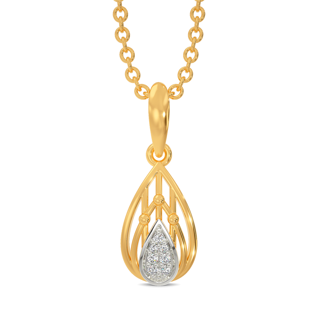 Wrapped in Plaid Diamond Pendants