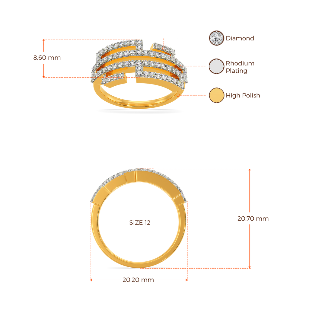 Glitch Effect Diamond Rings image