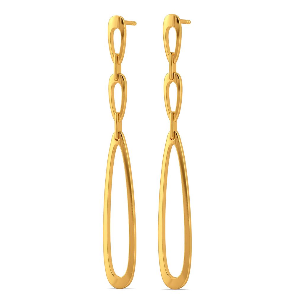 Loop de Loop Gold Earrings