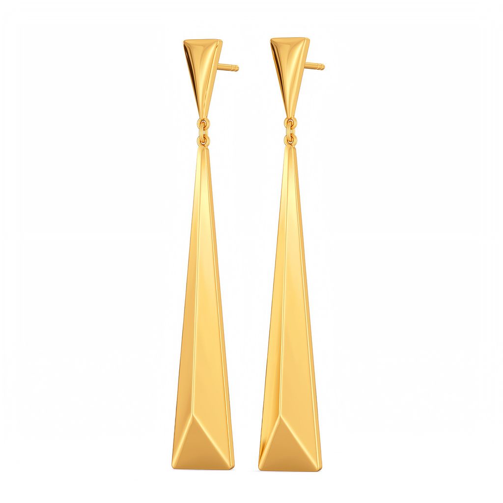 Golden Shoulder Gold Earrings