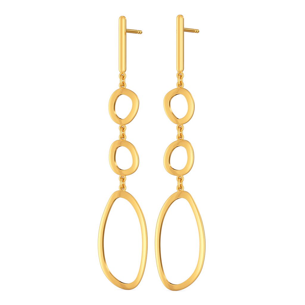 Partly Party Gold Earrings