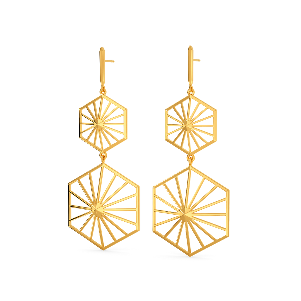 Perfect For Me Gold Earrings
