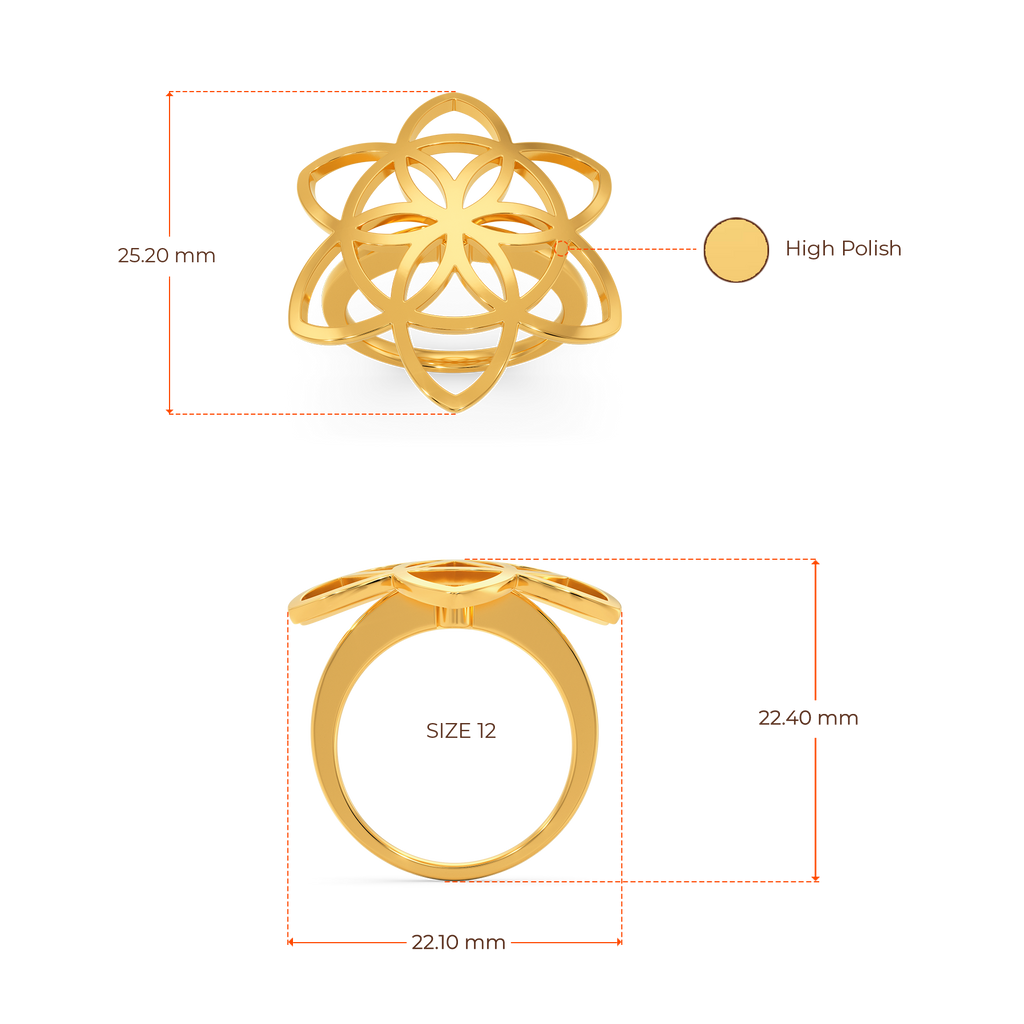 Song Of The Stars Gold Rings image