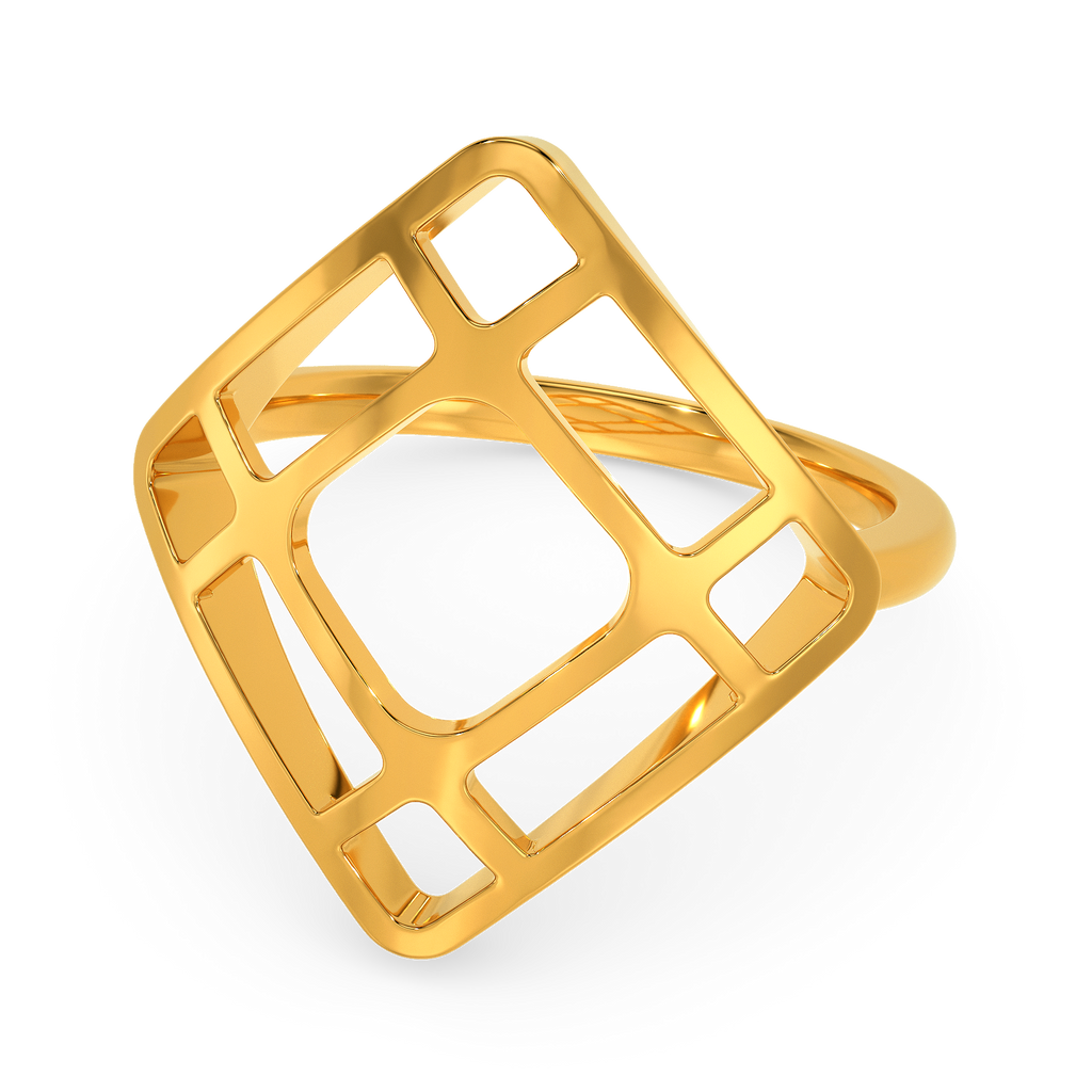 Your Cut Out Story Gold Rings alternate view 2