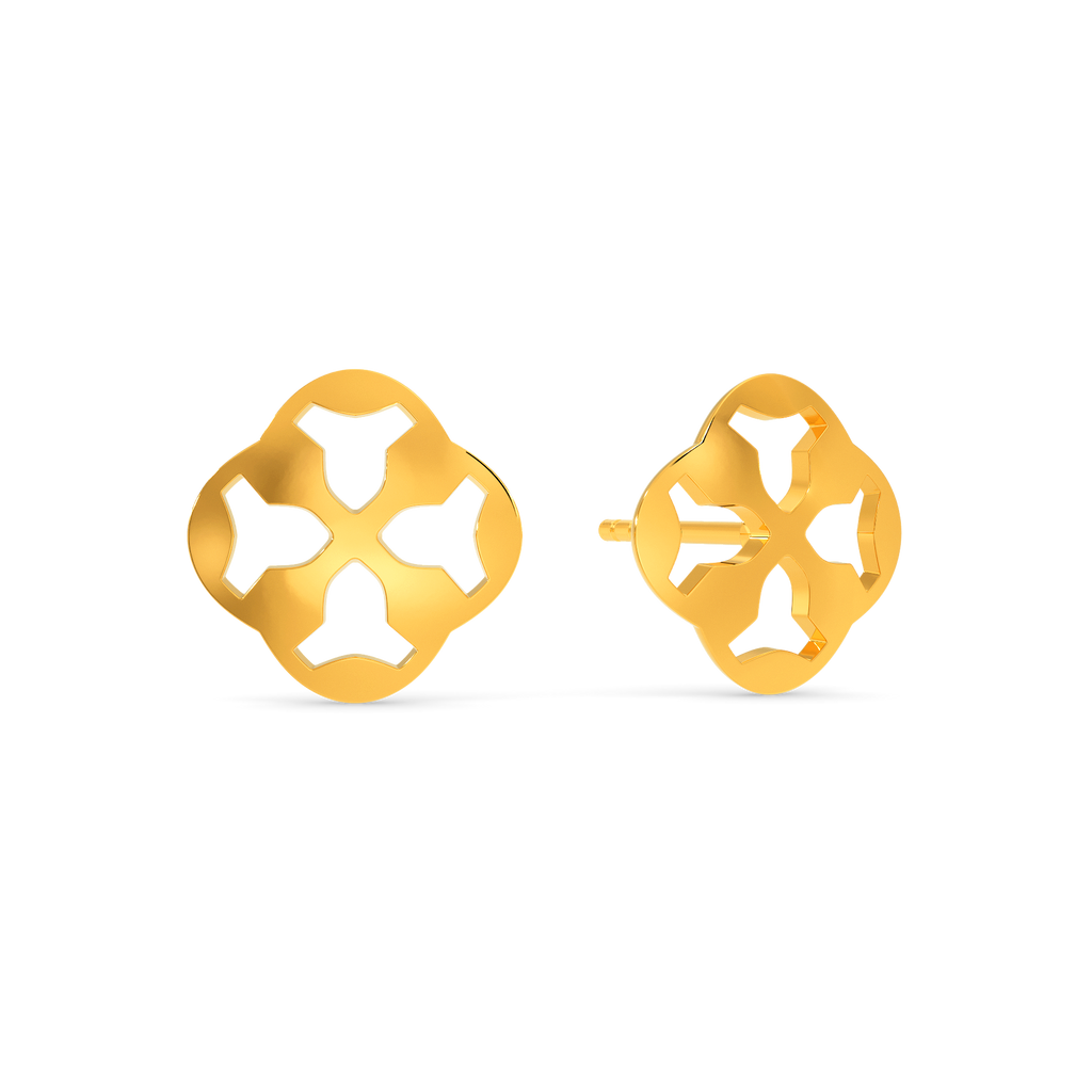 Your Cut Out Story Gold Earrings