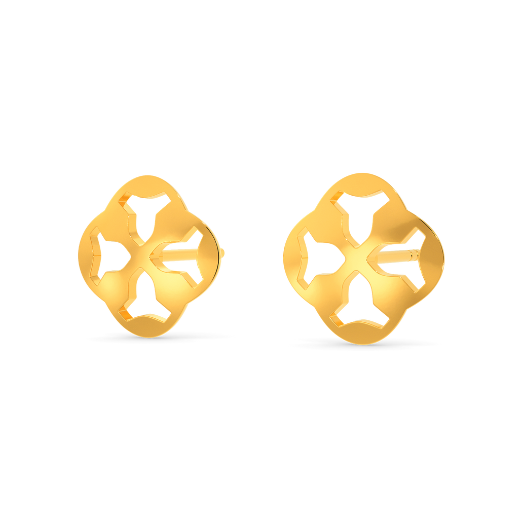Your Cut Out Story Gold Earrings