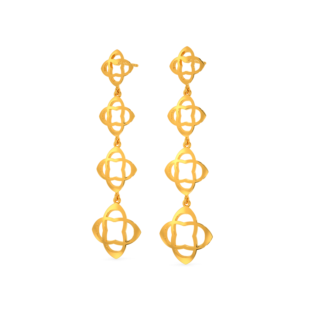 Take On The Cut Out Gold Earrings