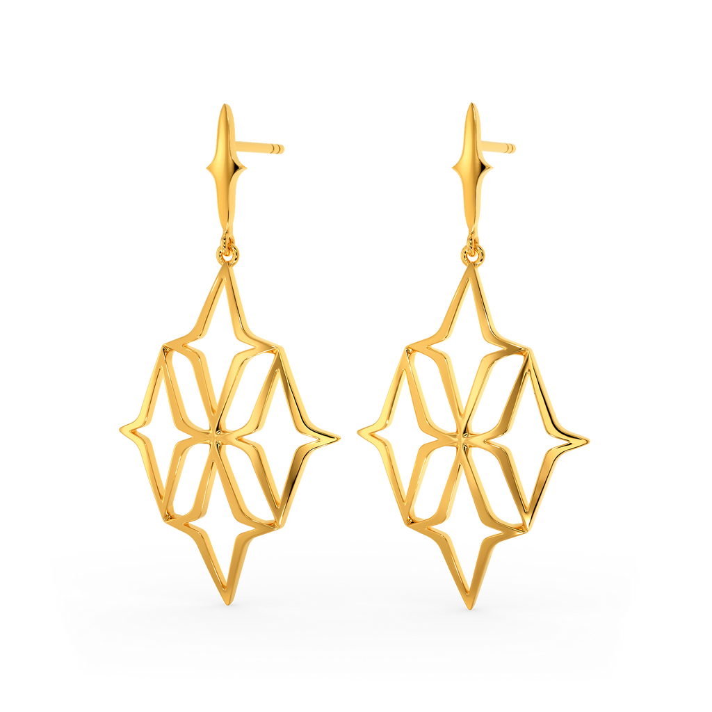 Fun Lil Cuts Gold Earrings