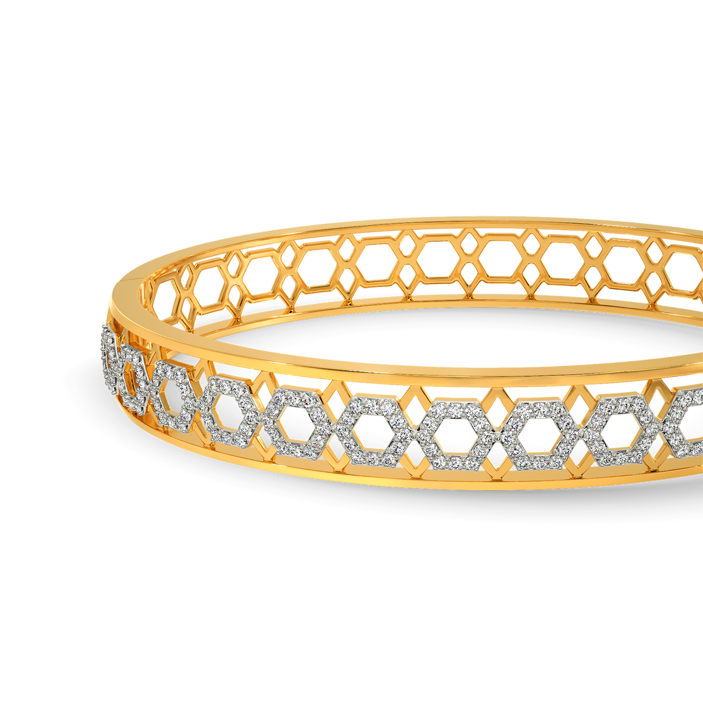 Cut Of Confidence Diamond Bangles