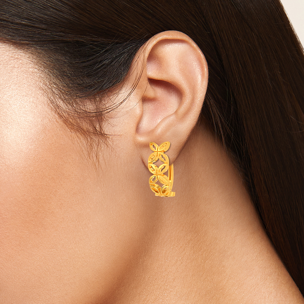 Perfect Cut Gold Earrings