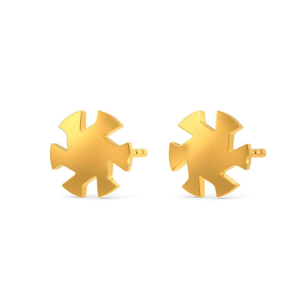 Flawless Capture Gold Earrings