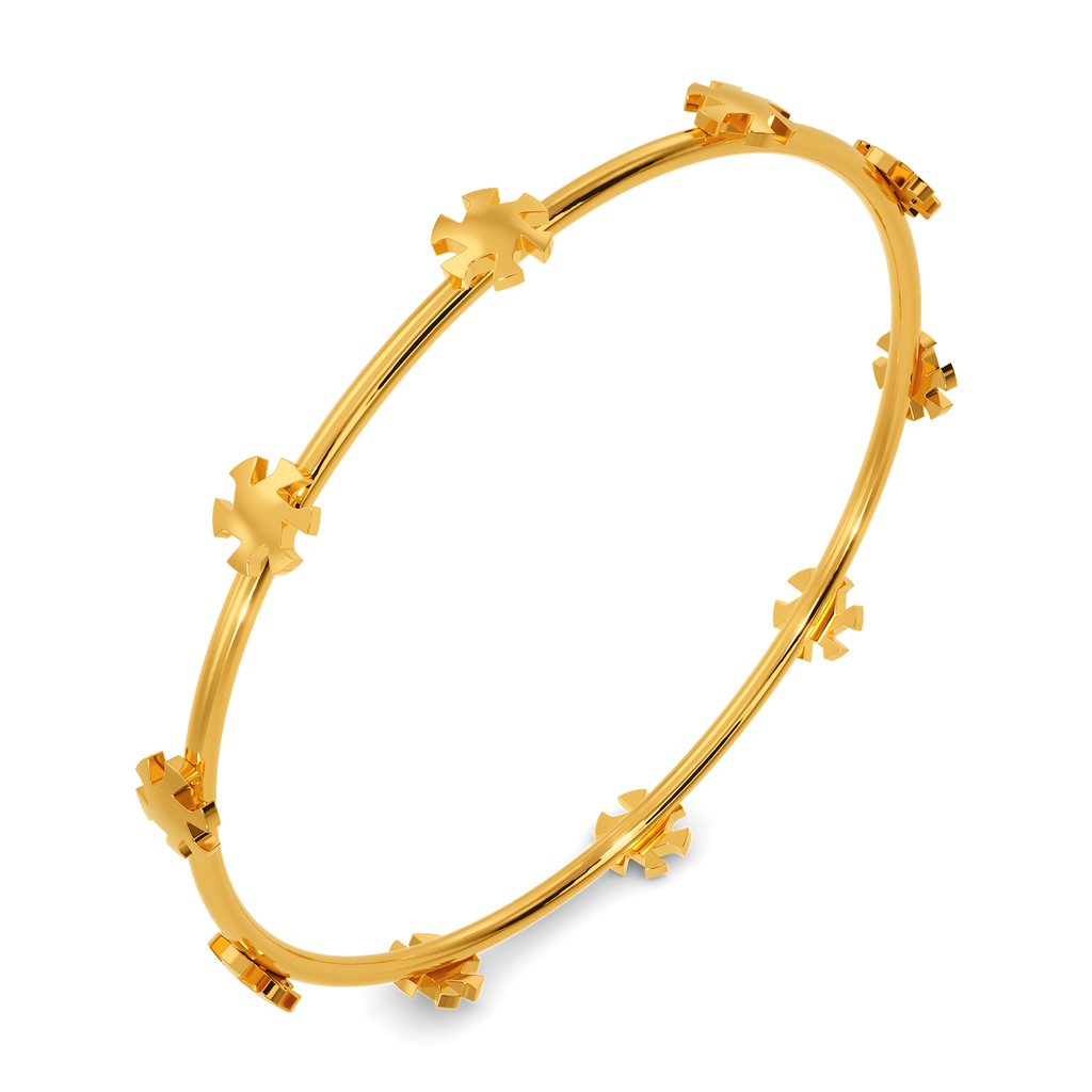 Flawless Capture Gold Bangles