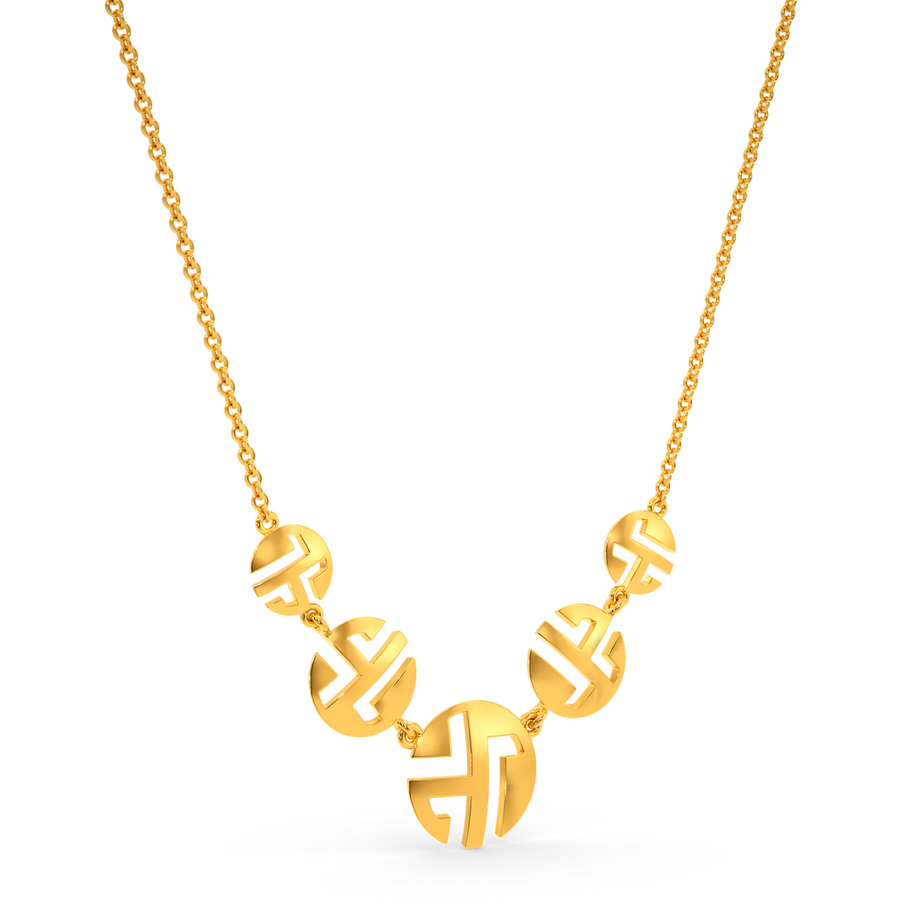 Inside Out Gold Necklaces