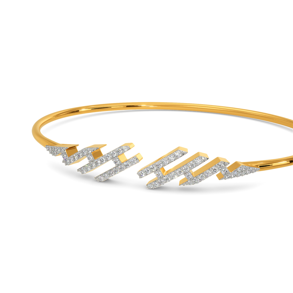 Exposed Diamond Bangles