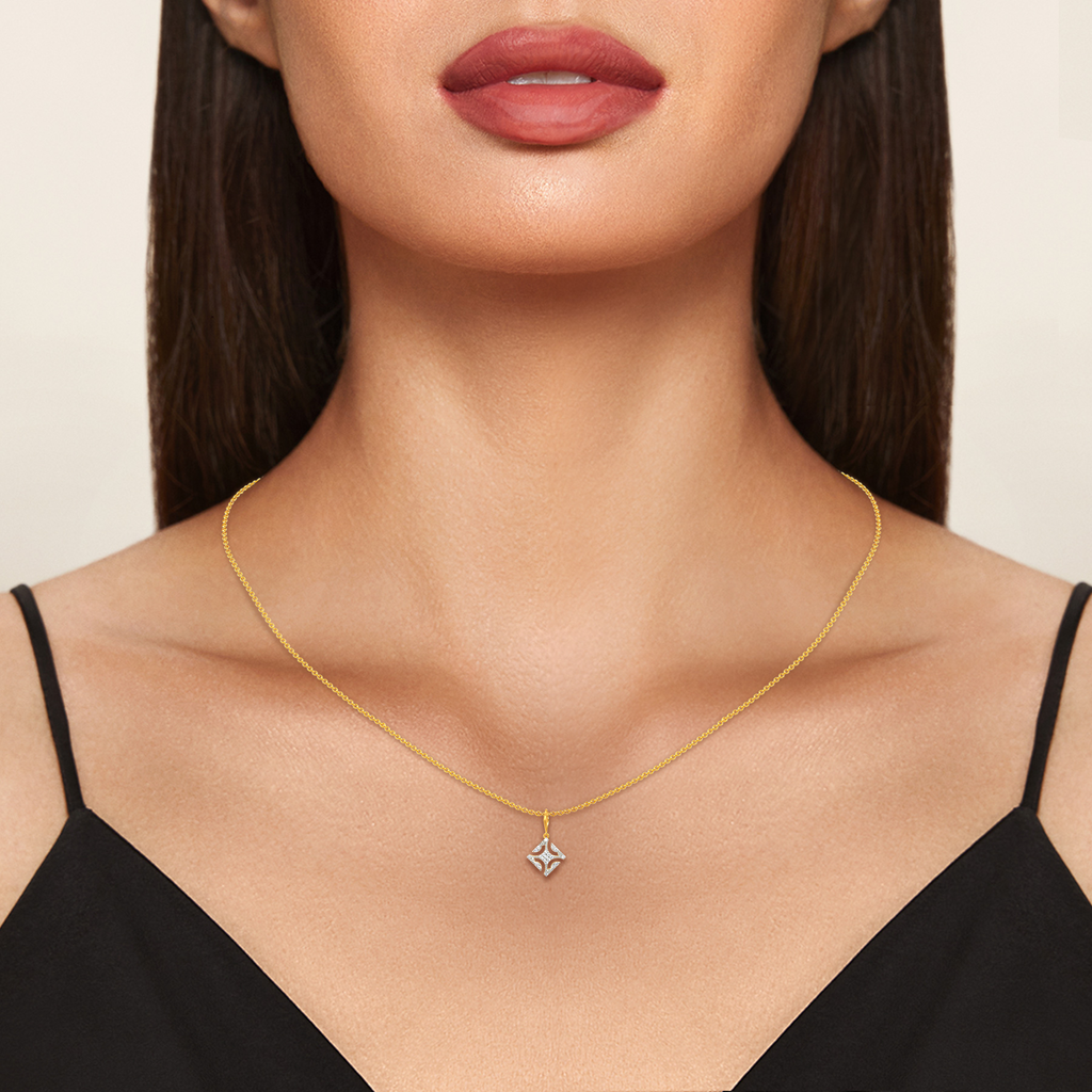 Cocktail Slits Diamond Pendants