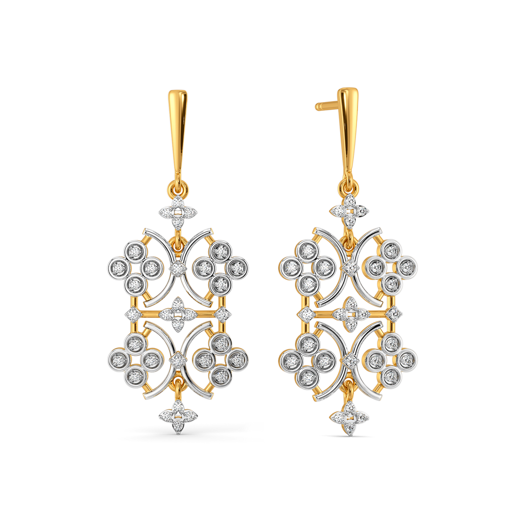 Lace Core Diamond Earrings