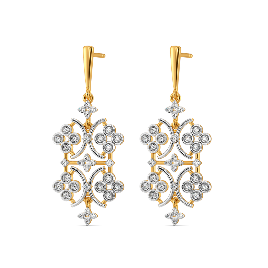 Lace Core Diamond Earrings