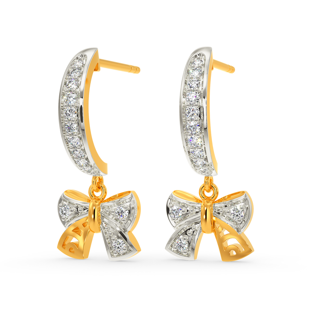 Put A Bow On Diamond Earrings