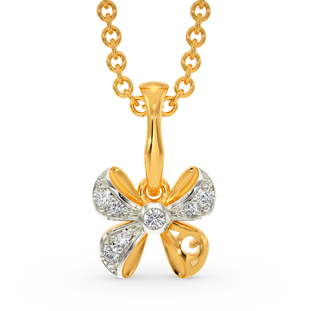 Put A Bow On Diamond Pendants