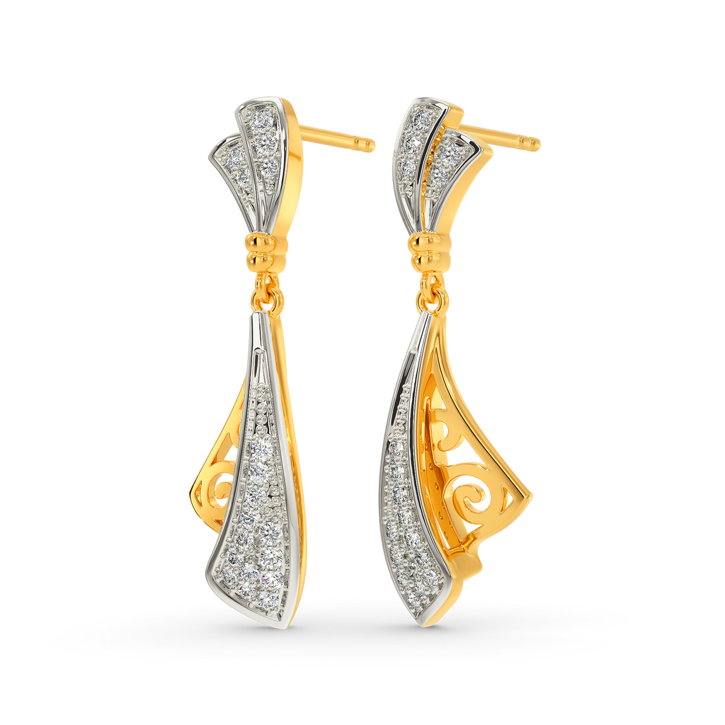 Bow Show Diamond Earrings