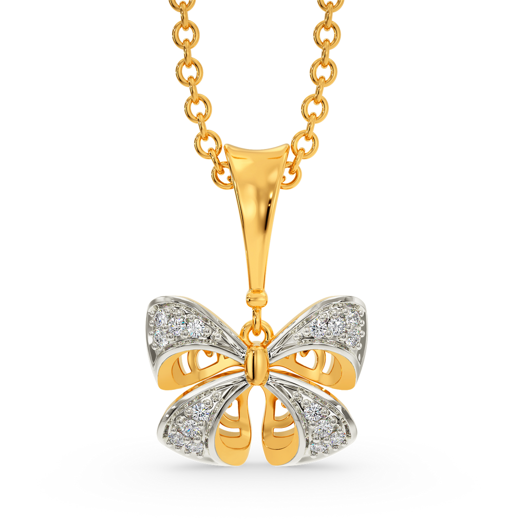 Bow Dreams Diamond Pendants