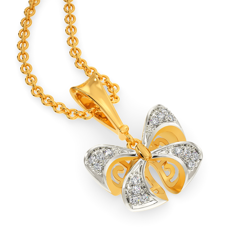 Bow Dreams Diamond Pendants
