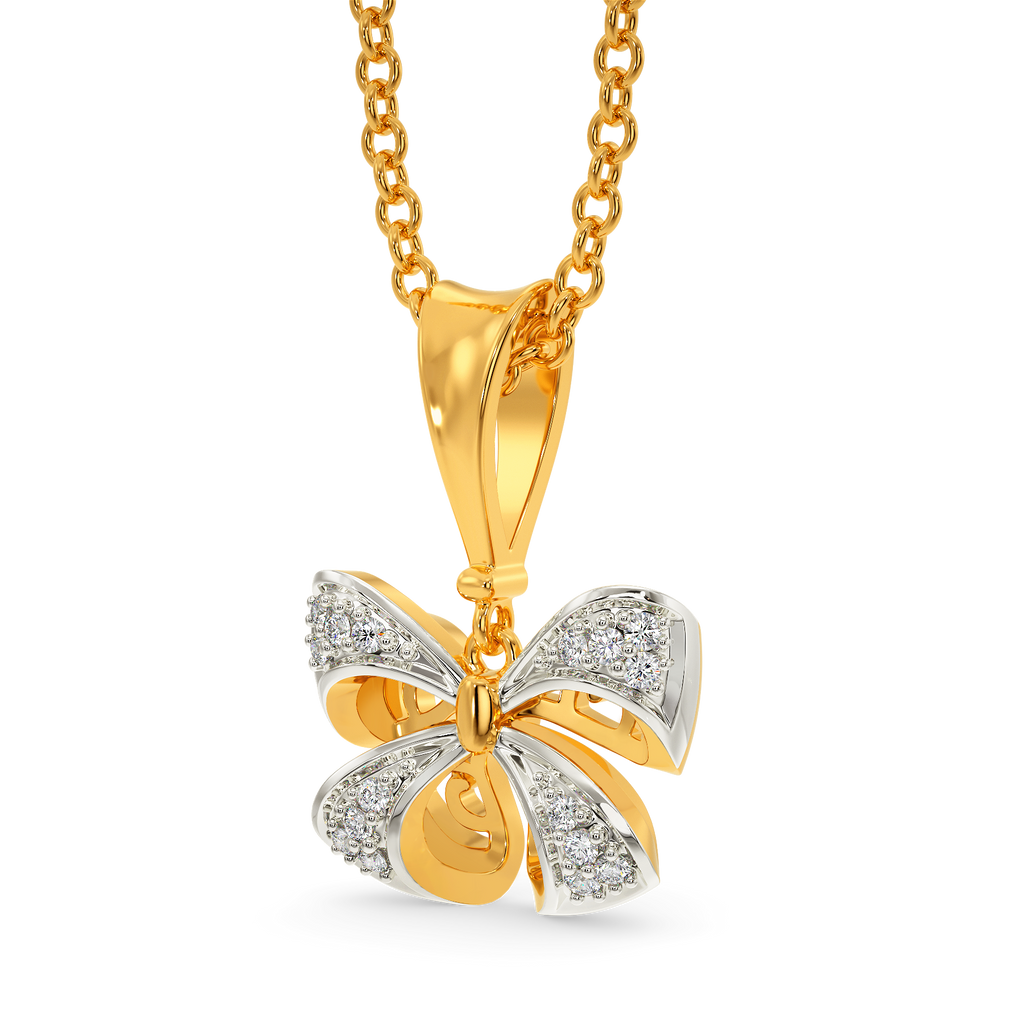 Bow Dreams Diamond Pendants