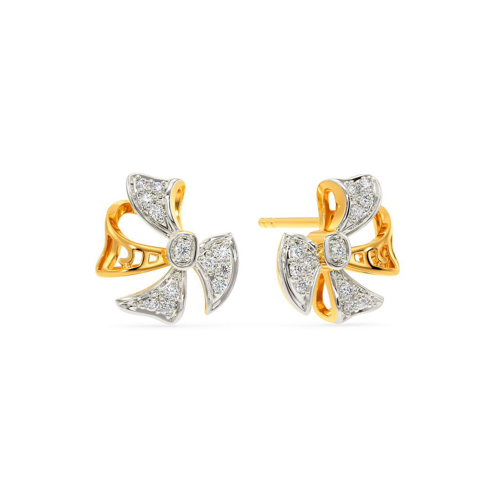 Take a Bow Diamond Earrings