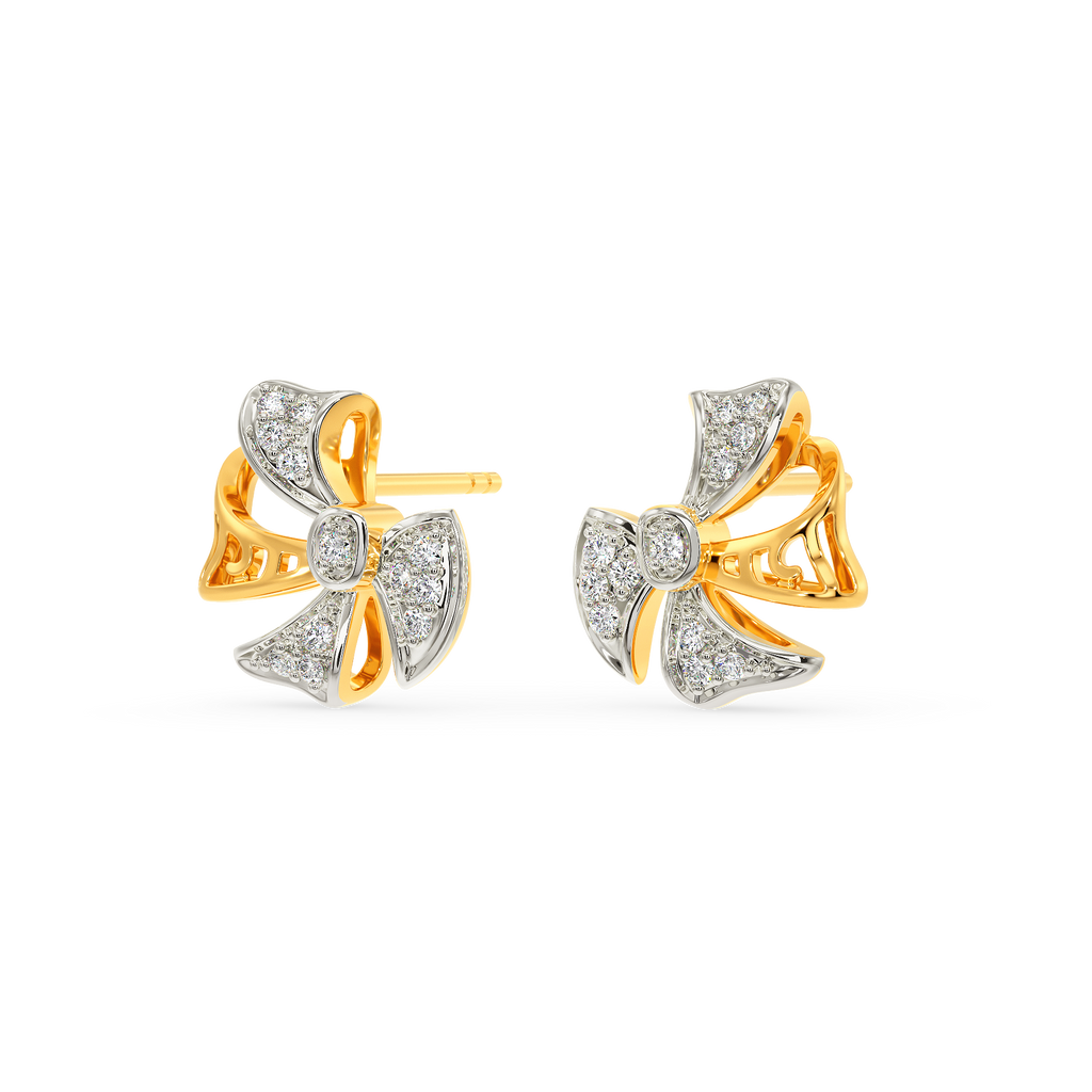 Take a Bow Diamond Earrings
