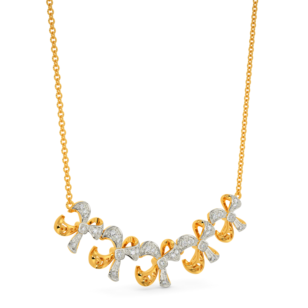 Bow Perfect Diamond Necklaces