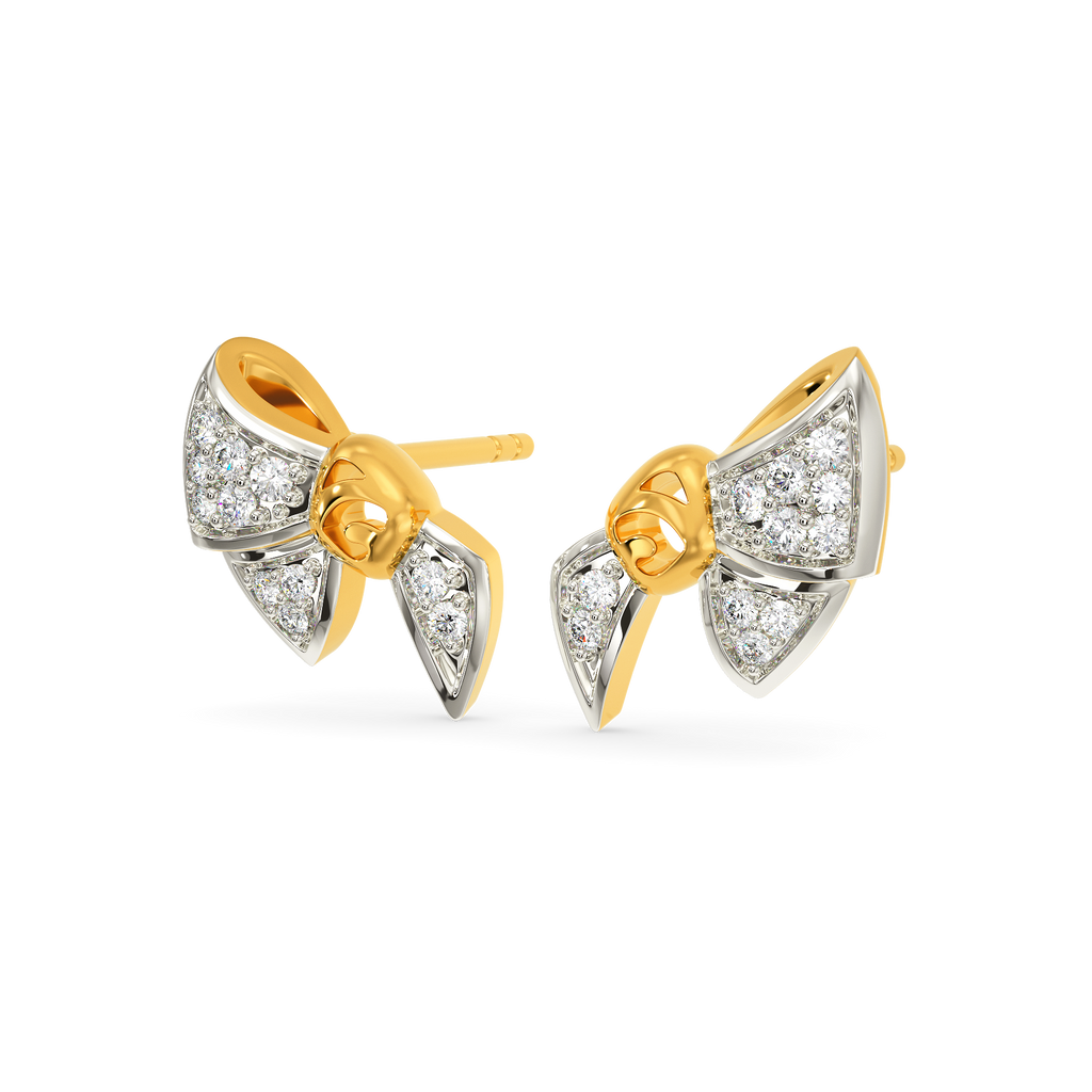 Rockabow Diamond Earrings