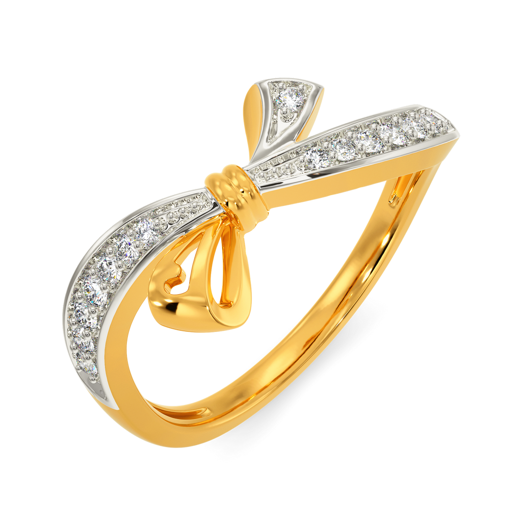 Bow Charm Diamond Rings alternate view 3