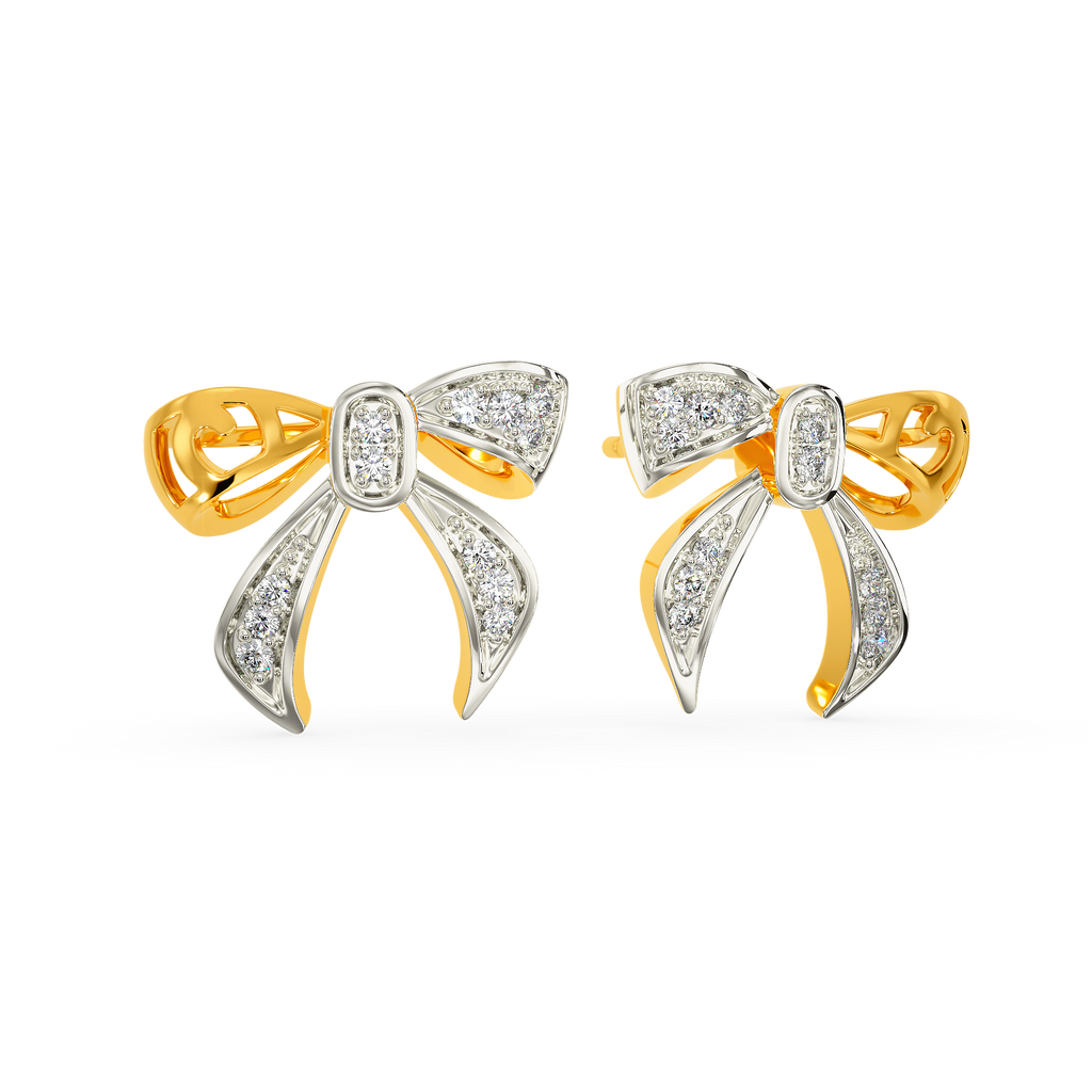 Bow Defined Diamond Earrings