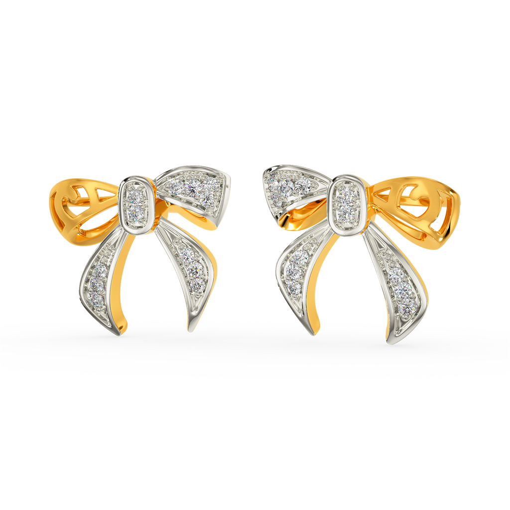Bow Defined Diamond Earrings