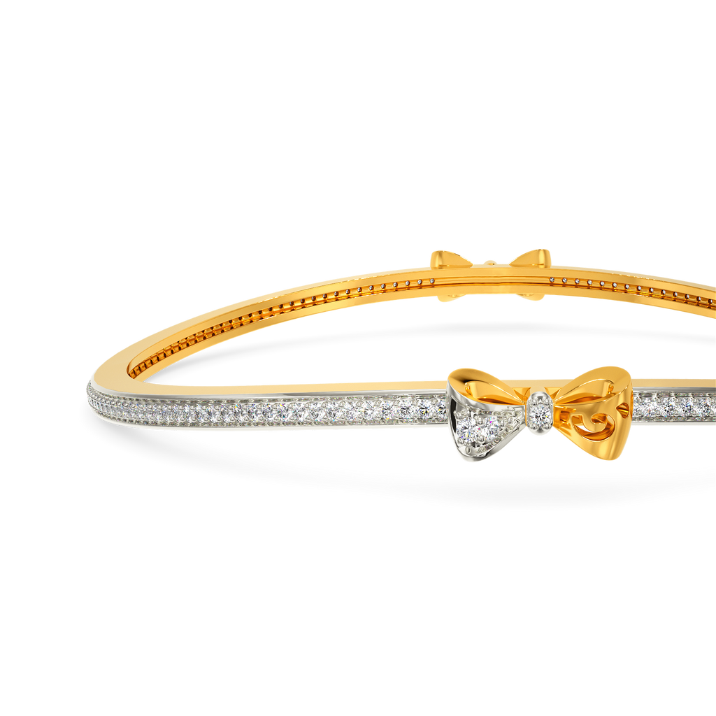 Sneak A Bow Diamond Bangles