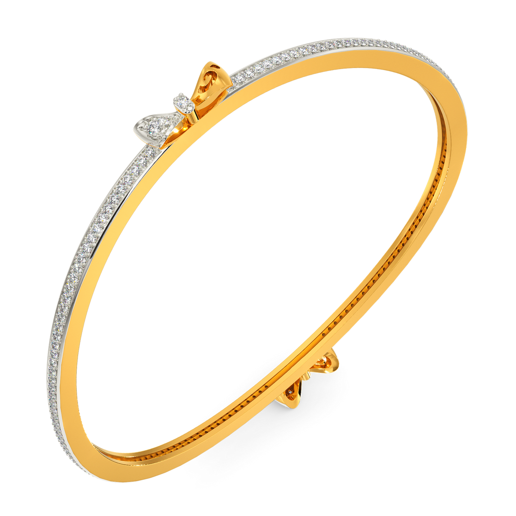 Sneak A Bow Diamond Bangles